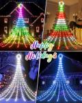 23FT Smart RGB Star String Lights for Outdoors