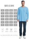 Men's Long Sleeve Cotton Tee for Outdoor Fall