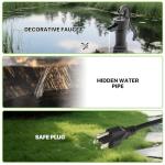 Bronze Barrel Freestanding Outdoor Water Fountain