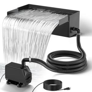 Solar-Powered Pond Waterfall Kit for Ponds