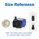 AQUANEAT Mini Submersible Water Pump, 80 GPH