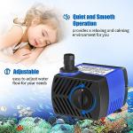 AQUANEAT Mini Submersible Water Pump, 80 GPH