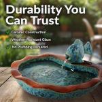 Sunnydaze 7-Inch Ceramic Fish Tabletop Fountain