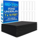 Pond Liner Underlayment Fabric with Garden Staples