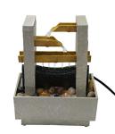 Cascading Bamboo Tabletop Water Fountain with LED Lights