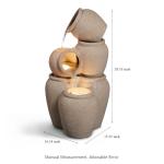 Eco-Friendly Cascading Waterfall Fountain with LED Light