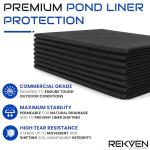 Pond Liner Underlayment Fabric with Garden Staples