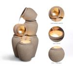 Eco-Friendly Cascading Waterfall Fountain with LED Light