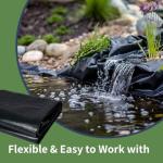 15x20ft Heavy-Duty Fish Pond Liner