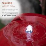 33" Vintage Cascading Jar Water Fountain with LED