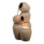 Eco-Friendly Cascading Waterfall Fountain with LED Light