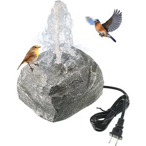 Granite Bird Bath Water Fountain with Pump