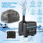 Granite Bird Bath Water Fountain with Pump