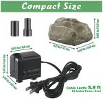 Granite Bird Bath Water Fountain with Pump