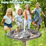 Granite Bird Bath Water Fountain with Pump