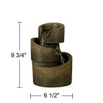 Zen 3-Tier Bronze Stone Tabletop Fountain