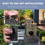 5-Tier Flamingo Water Feature Fountain with LED Lights