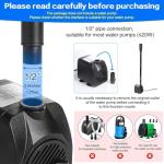 1/2" Plastic Fountain Nozzle for Garden & Ponds