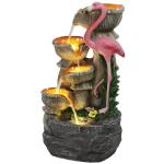 5-Tier Flamingo Water Feature Fountain with LED Lights