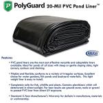 5 ft. x 30 ft. PolyGuard Pond Liner