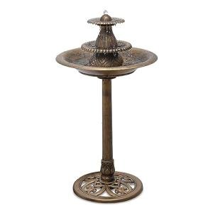 MoNiBloom 37" 3-Tier Outdoor Bird Bath Fountain
