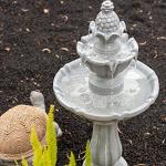 36" 2-Tier Solar Water Fountain - Classic Style