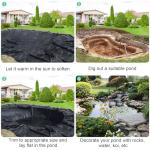 20 Mil Pond Liner, 10 X 13 FT Durable Design