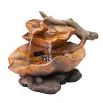Alpine 9" Indoor Tiered Leaf Water Fountain