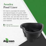 Algreen 33 Gallon Rigid Pond Liner - Black