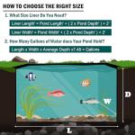 13x13ft UV Resistant Pond Liner for Water Features