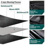 13x13ft UV Resistant Pond Liner for Water Features