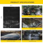 20x30 Ft Pond Liner for Koi Fish Ponds