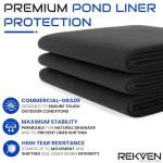 Pond Liner Underlayment with Garden Staples