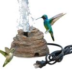 Bird Bath Water Fountain with Pump and Cord