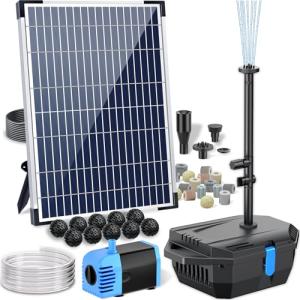Solar Pond Filter and Fountain Pump Kit