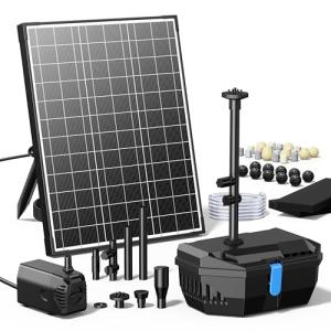 Solar Water Fountain Kit with Pump and Sprayers