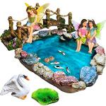 Fairy Garden Fish Pond Kit with Mini Bridge Set