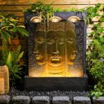 Large Zen Buddha Outdoor Fountain for Gardens