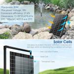 Solar Water Fountain Kit with Pump and Sprayers