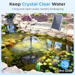 Solar Pond Filter and Fountain Pump Kit