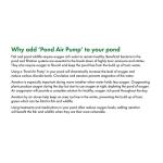 Aquagarden Outdoor Pond Air Pump Kit with Stones