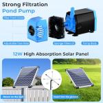 Solar Pond Filter and Fountain Pump Kit