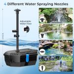 Solar Pond Filter and Fountain Pump Kit