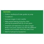 Aquagarden Outdoor Pond Air Pump Kit with Stones