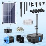 Solar Pond Filter and Fountain Pump Kit