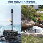 Solar Water Fountain Kit with Pump and Sprayers