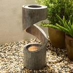 Tiered Outdoor Water Fountain with LED Light