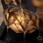 Zen Buddha Face Water Fountain with LED Light
