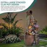 40" Outdoor/Indoor Cascading Pitcher Water Fountain