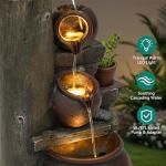 40" Outdoor/Indoor Cascading Pitcher Water Fountain